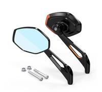 Motorcycle Rear View Mirrors For Street For Glide For FLHX 2006-2025 For Road For King For FLHR For Custom Motorcycle Rearview Mirror(Orange)