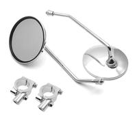 Motorcycle Rear View Mirrors Motorbike Handlebar Mirror A Pair Motorcycle Scooter Mirrors Universal Rear View 8mm 22mm 25mm Round Oval(For 22mm handlebar)