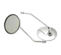 Motorcycle Rear View Mirrors Motorbike Handlebar Mirror A Pair Motorcycle Scooter Mirrors Universal Rear View 8mm 22mm 25mm Round Oval(For M8 hole)