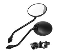 Motorcycle Rear View Mirrors Motorbike Handlebar Mirror A Pair Motorcycle Scooter Mirrors Universal Rear View 8mm Round Oval Fit 22 25mm(For 22mm handlebar)