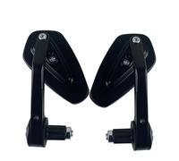 Motorcycle Rear View Mirrors Motorcycle Handle Bar End Mirror 7 8" 22 Mm Side Rearview Mirrors Smoke Blue Lens