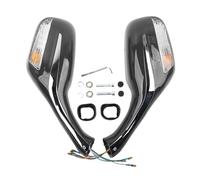 Motorcycle Rear View Mirrors Motorcycle Rear View Mirrors Side Rearview+Integrated Turn Signals Amber Light Motorcycle Side Wing Mirror