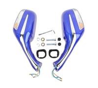 Motorcycle Rear View Mirrors Motorcycle Rear View Mirrors Side Rearview+Integrated Turn Signals Amber Light Motorcycle Side Wing Mirror