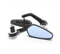 Motorcycle Rear View Mirrors Motorcycle Rearview Rear Mirrors 22mm 7/8'' Handlebar End Mirror For Triumph For Street Triple 675 765 1050 For Trident 660 For Tiger 900(Silver)