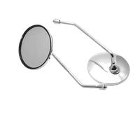 Motorcycle Rear View Mirrors Motorcycle Scooter Mirrors Universal Motorbike Rear View Mirror 8mm 22mm 25mm handlebar Round Oval Convex Mirrors For A Pair