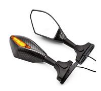 Motorcycle Rear View Mirrors Rearview Side With Signal Light Turn Signals For Ducati 899 Panigale 2014 2015(Black)