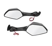 Motorcycle Rear View Mirrors Replacement for ZX10R 2011-2015/H2 2014-2015, Motorcycle Mirrors Rear View Side with LED Turn Lights