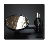 Motorcycle Rear View Mirrors Round 7/8" Handle Bar End Foldable Motorbike Side 2 Pcs Motorcycle Rearview Mirror
