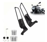 Motorcycle Rear View Mirrors Set 360° Adjustable Rotating Stealth Wind Wing Side Mirrors Compatible with Kawasaki Z400 Z650 Z900 Z1000 Duke 125-1290 MT07/09 Universal 8mm/10mm Fitment