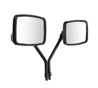 Motorcycle Rear View Mirrors Universal Motorcycle Rear View Mirrors Thread Black Rectangle Rearview Side Mirrors For Motorcycle Scooter ATV For Pair Black 10MM