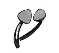 Motorcycle Rear View Mirrors Universial 8mm 10mm Motorcycle Mirror 2Pcs Pair Rearview Mirrors Electromobile Back Side Convex Mirror(Black)