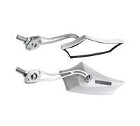 Motorcycle Rear View Side Glass Handlebar Mount Clamp Wide Angles Rear View Glasses For Scooters Motorcycle Glass