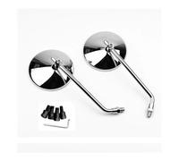 Motorcycle Rear View Side Mirrors 10MM Universal Motorcycle Rearview Mirrors Round Cafe Side Mirrors For Keeway Superlight 125 For Trident 660 Z900RS