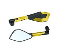Motorcycle Rear View Side Mirrors Motorcycle Rear View Mirrors Pentagonal Side Mirrors Handlebar Mount Universal Motorbike Mirror For Motobiker ATV