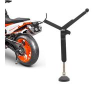 Motorcycle Rear Wheel Stand, Foldable Support for the Rear Wheel, Foldable Motorcycle Floor Lifter, for Parking, Repairing, Waiting, Cleaning for Motorcycles and Motorcycles in Workshop, Garage