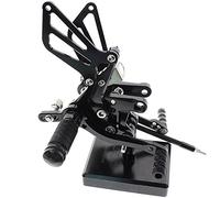 Motorcycle Rearset Foot Pegs Rear Set Footrests Fully Adjustable Foot Boards Compatible with GSXR750 GSXR600 1996-2005,GSXR1000 2000-2004,SV650 SV650S SV1000 SV1000S 1998-2014