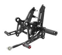 Motorcycle Rearsets For HONDA MSX 125/Grom 2013-2020 Adjustable Footrest Shift Lever Brake Pedal Foot Pegs Rear Set (Black)