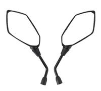 Motorcycle Rearview 1 Pair 8mm 10mm Motorcycle Mirror Scooter E-Bike Handle Bar End Side Rearview Mirrors Electromobile Back Convex Motorbike Mirror(10mm)