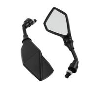 Motorcycle Rearview 2pcs Motorcycle M10 Rearview Mirror Reversing Assist Adjustable Wide Angle Side ATV Scooter Universal Replacement Parts Motorbike Mirrors(Black)