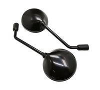 Motorcycle Rearview 2Pcs/Pair Universial 10mm Motorcycle Mirror Scooter E-Bike Rearview Mirrors Electromobile Back Side Convex Motorbike Mirrors(Black)