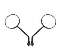 Motorcycle Rearview A Pair Black Motorcycle Scooter Mirrors Motorbike Rear View Mirror M8 M10 Round Oval Convex Motorbike Mirrors(M8)