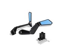 Motorcycle Rearview For BMW R1200GS Handguard Mirror Rearview Folding Guard Bow Protection Wide Range Reaview Reflector Motorcycle Mirror(Blue Mirror)