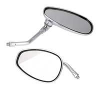 Motorcycle Rearview For Interstate 1300 For Magna 750 For Nighthawk 250 For Sabre Wide Range Adjustable Angles 2Pcs Motorcycle Reflector Rear View Mirror Mirrors Side