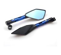 Motorcycle Rearview For Z900 Z900RS Z800 Z1000 Motorcycle Accessories CNC Aluminum Mirrors Blue Glass Rearview Mirrors Side(Long Blue)
