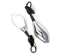 Motorcycle Rearview Integrated Turn Signal Side Mirrors For GSXR600 GSXR750