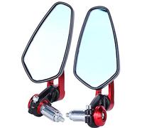 Motorcycle Rearview Mirror, 1 Pair Universal 7/8 Inch 22mm Motorcycle Mirrors, 360° Adjustable Motorbike Bar End Mirrors Replacement for Motorcycles, Street Cars, and Scooters,motorcycle mirror