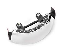 Motorcycle Rearview Mirror-180 degree safety rearview mirror-Duokon Motorcycle Holographic Rearview Mirror,Rear View Mirror Chromed 180 Ultra Wide Angle Central Windscreen Mount Universal