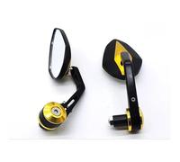 Motorcycle Rearview Mirror 22mm 7/8'' Motorcycle Handlebar End Mirror For For Aprilia RX 125 Pegaso 650 For Suzuki SV650(Golden)