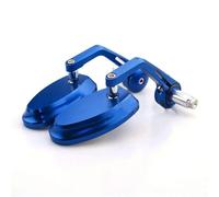 Motorcycle Rearview Mirror 7/8" 22MM Full CNC Motorcycle Handlebar Bar End Rearview Rear View Side Mirrors Blue Convex Glass MT07 MT09(Blue)