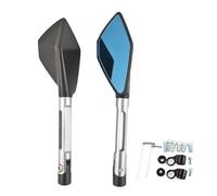 Motorcycle Rearview Mirror 8mm 10mm CNC Aluminum Custom Motorcycle Rearview Side Mirrors CB650R CB1000R CB1300 CB600F CBF600 CB400 CBR125R CBF125(Silver)