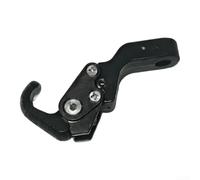 Motorcycle Rearview Mirror Aluminum Alloy Folding Hook for Secure Handlebar or Fairing Mounting Compatible with Most Bike Models (Black)