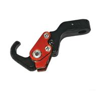 Motorcycle Rearview Mirror Aluminum Alloy Folding Hook for Secure Handlebar or Fairing Mounting Compatible with Most Bike Models (Red)