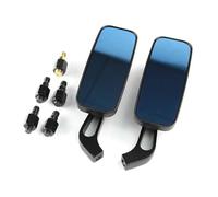 Motorcycle Rearview Mirror Black Rectangle Motorcycle Mirrors For Harley Cruiser Bobber Chopper Softail Sportster