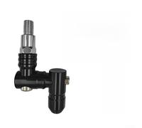 Motorcycle Rearview Mirror Bracket 10mm Aluminum Alloy Lift Adapter Featuring Full 360 Degree Angle Adjustment (Black)