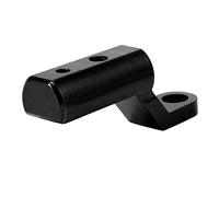 Motorcycle Rearview Mirror Bracket, Rearview Mirror Base Clamp Bar Extension Mount Bracket Hooks Support Holder Powersports Mirror Brackes for Motorcycle Scooter (Black)