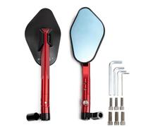 Motorcycle Rearview Mirror CNC ALUMINUM Custom Motorcycle Rearview Side Mirrors 8mm 10mm For KAWASAKI Z750 For NINJA250(Red)