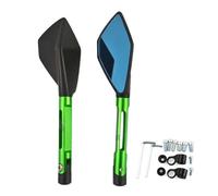 Motorcycle Rearview Mirror CNC Aluminum Motorcycle Handlebar Rear View Mirrors Blue Anti-glare Mirror FZ1 FZ8 For Fazer FZ1N FZ6 N/S/R XJ6/Diversion(004)