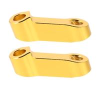 Motorcycle Rearview Mirror Extension Bracket Pair M10 M8 Golden | Aluminum Alloy, 8mm and 10mm Interfaces, Handlebar Fit, Daily Riding Use, Weather Resistant