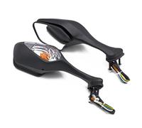 Motorcycle Rearview Mirror Foldable Smoke Rear View Side Mirrors Turn Signal Light for CBR 1000RR 2008-2013 / VFR 1200 2010-2012(Clear)