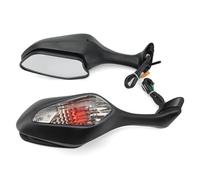 Motorcycle Rearview Mirror Foldable Smoke Rear View Side Mirrors Turn Signal Light for CBR 1000RR 2008-2013 / VFR 1200 2010-2012(Smoke)