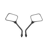 Motorcycle Rearview Mirror For All Motorcycle 2Pcs/PairBlack Square Dual Sport Motorcycle Mirrors Side Mirrors