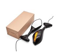 Motorcycle Rearview Mirror For CBR250R 2011 2012 2013 Pai Motorcycle Mirror Carbon Fiber Turn Signal Rearview Mirrors(Black)
