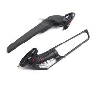FGRggds Motorcycle Rearview Mirror For Ducati 899 1199 1299 Panigale 1198 1098 848 Adjustable Rotating Rearview Mirror Motorcycle Mirror Modified Wind Wing(Light Big Mirror3)