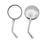 Motorcycle Rearview Mirror For For Vespa LX150 GT60 PX 125 Motorcycle Rearview Mirror 8 10MM ABS Cafe Racer Motorbike(Chrome-short pole4)