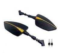 Motorcycle Rearview Mirror For HAOJUE UHR150 AFR125 TR300 UCR125 All Years Motorcycle CNC Battle Axe Rearview Mirror(Gold)