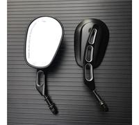 Motorcycle Rearview Mirror For Harley Dyna Bobber Chopper Old School 1982-2018 Up 8mm Motorcycle Mirror Short Stem 3"Round Rearview Mirror